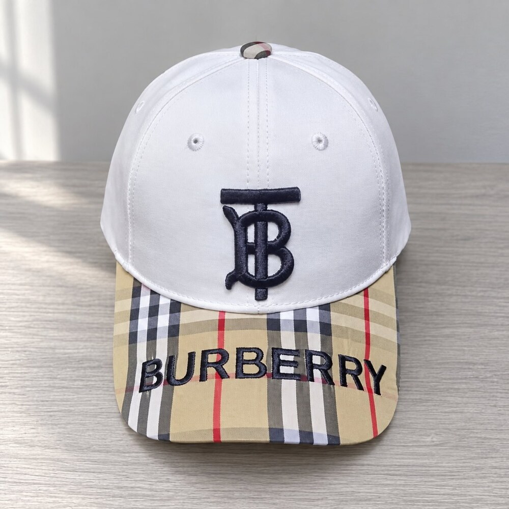 Burberry TB Monogram Check Cap